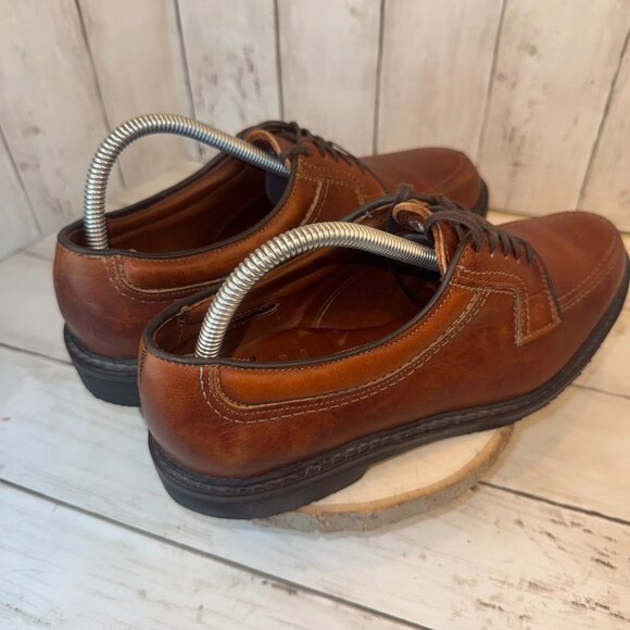 Allen Edmonds Wilbert Shoes Men Sz 8D Brown Split Toe Oxford Leather Made in USA - Picture 6 of 9